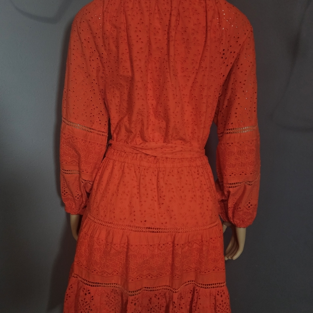 Elegant Red Women's Dress - Picture 8 of 8